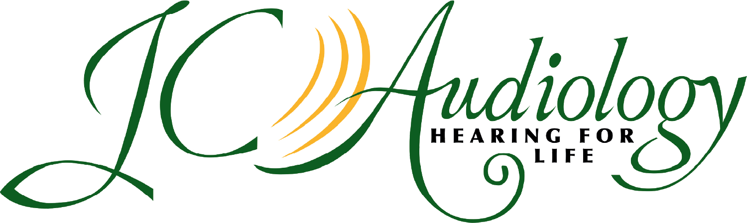 JC Audiology logo with “Hearing for Life” tagline